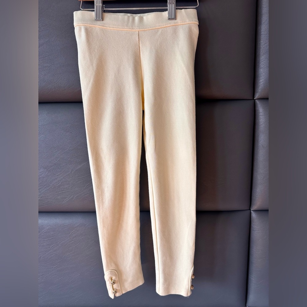 Janie and Jack pants / leggings with Gold tone buttons at cuff